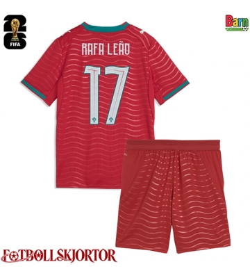 Portugal Rafael Leao #17 Hemmakläder Barn VM 2026 Kortärmad (+ Korta byxor)